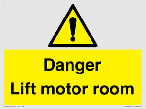 Danger Lift motor room